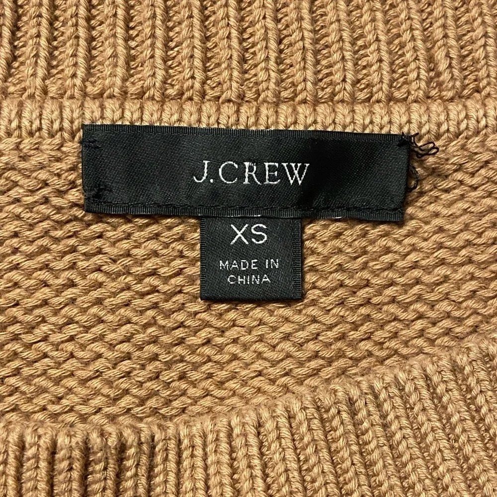 J. Crew Women’s Classic-Fit Crewneck Sweater XS Heather Camel